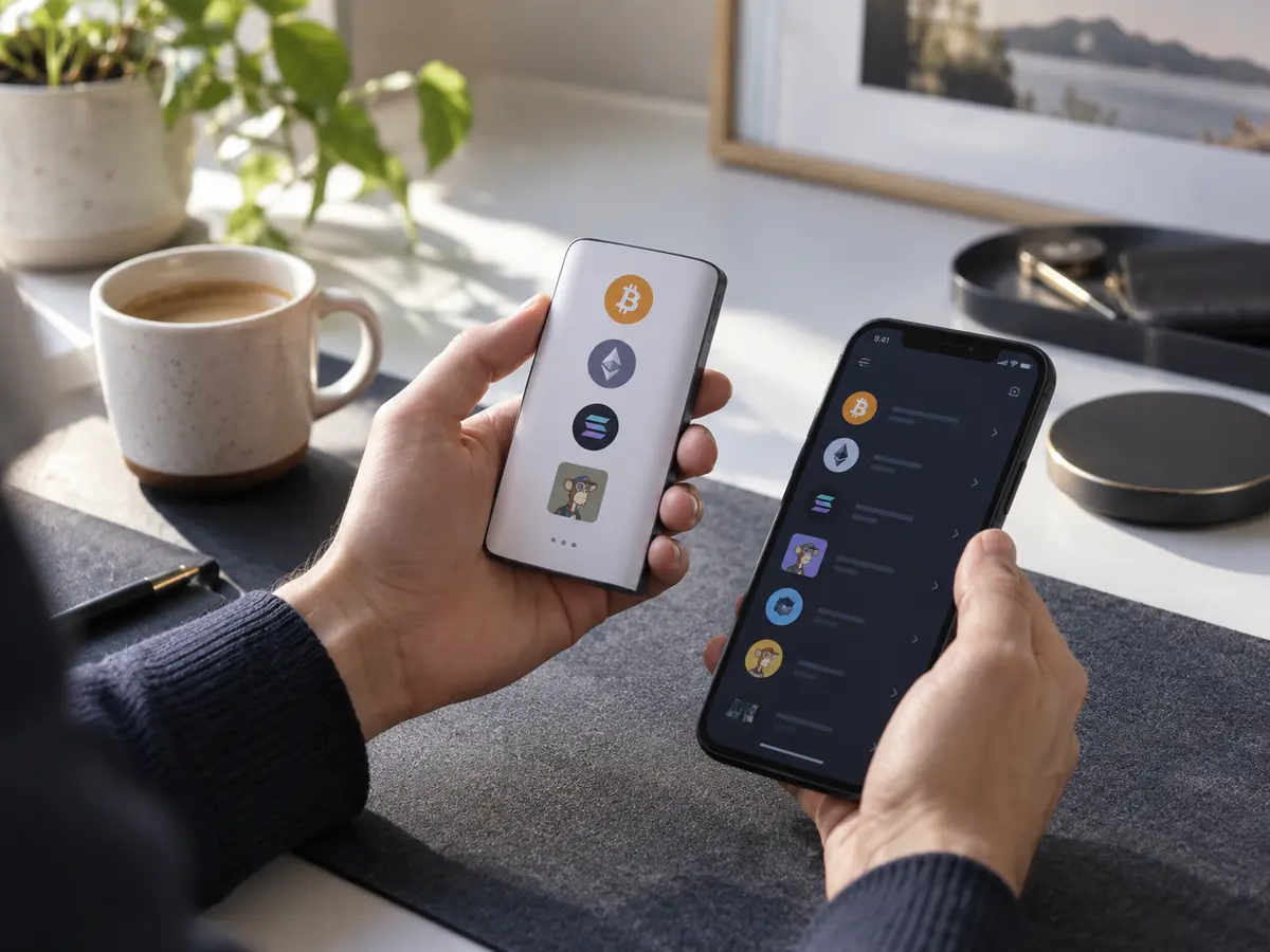 Actifs et NFT : large couverture mais dépendance à l'application — Ledger Stax
