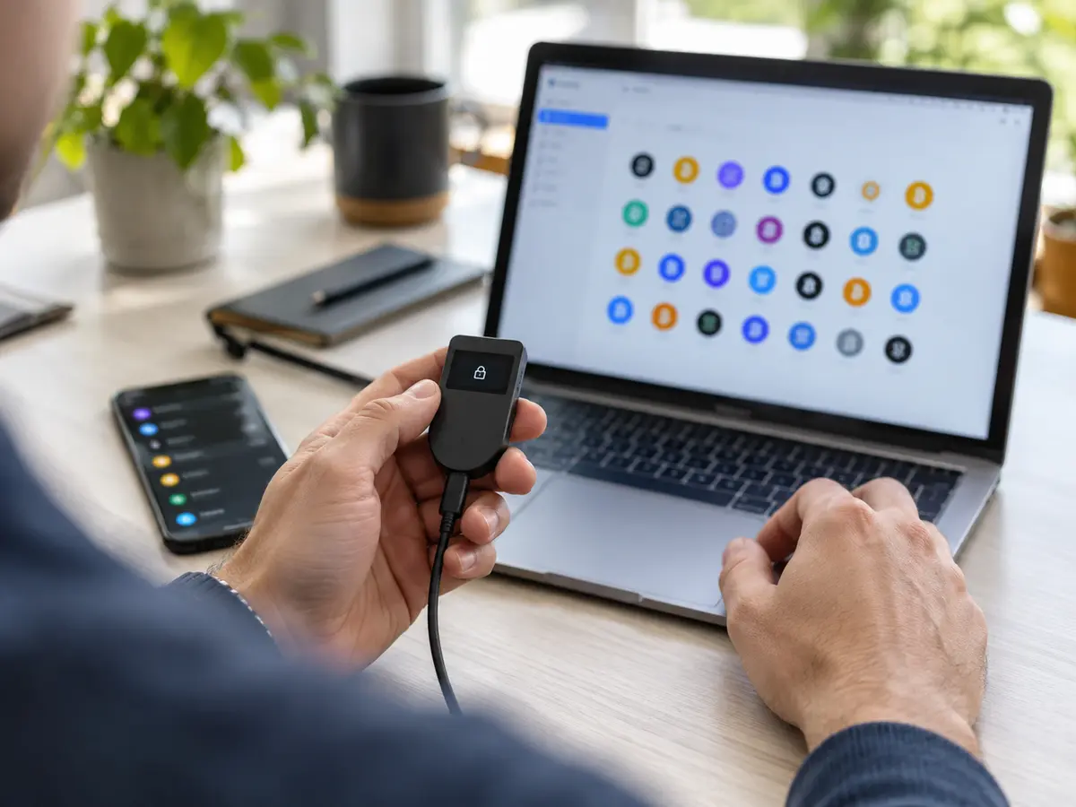 Compatibilité et coins pris en charge — Trezor Safe 3