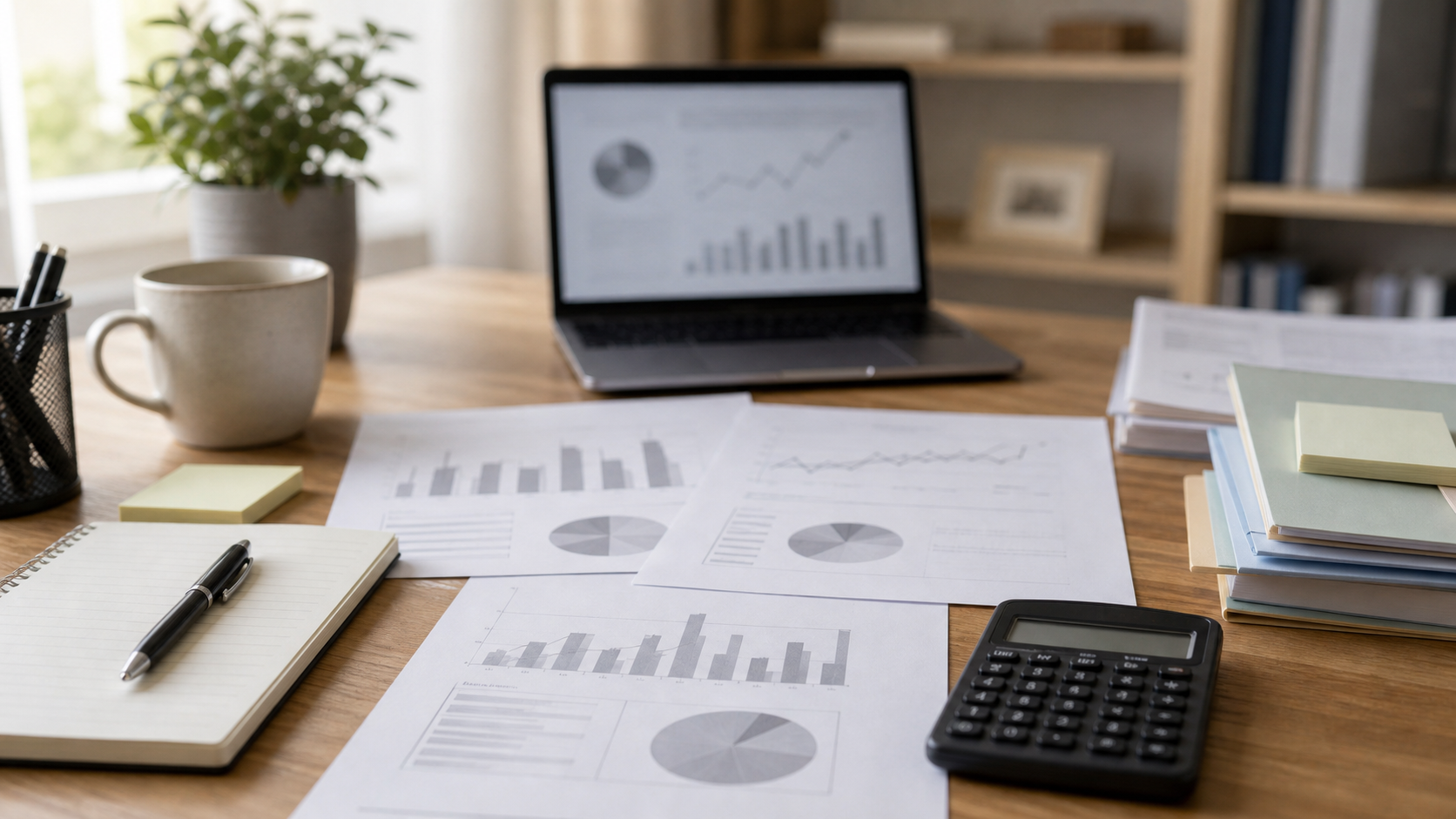 Documents financiers et calculatrice pour comparer les risques obligataires