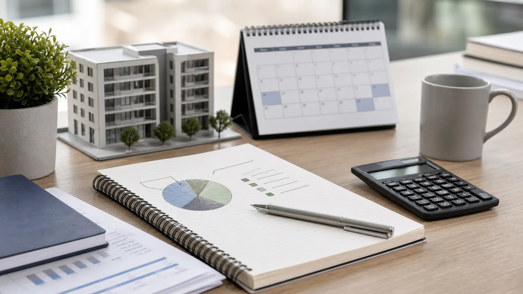 Carnet d'allocation patrimoniale, calendrier et calculatrice avant investissement SCPI