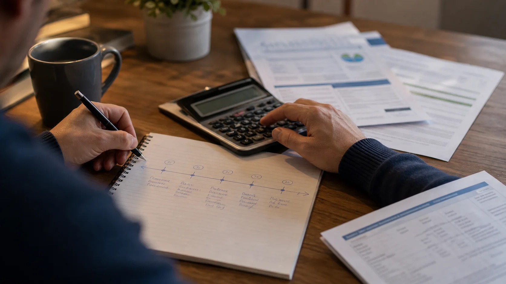 Calcul de fiscalité PEA avec calendrier de cinq ans