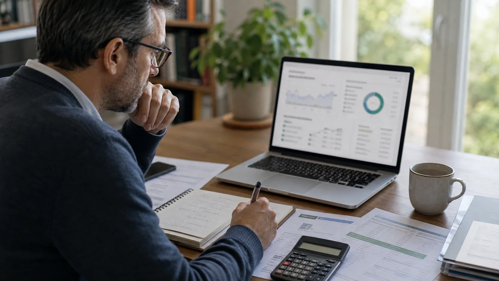 Investisseur calculant la fiscalité d’un PEA