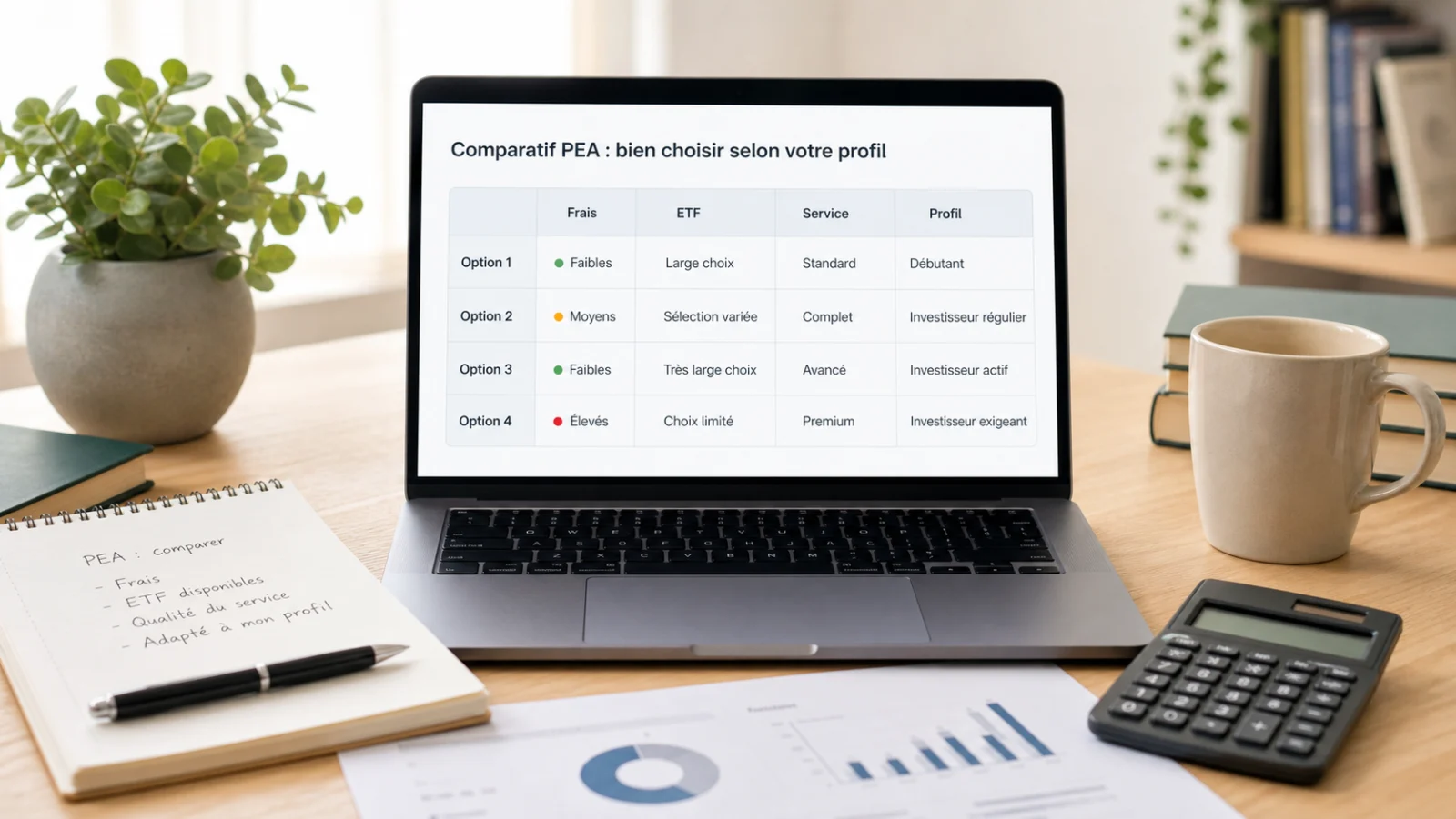 Comparatif PEA, les critères qui comptent vraiment