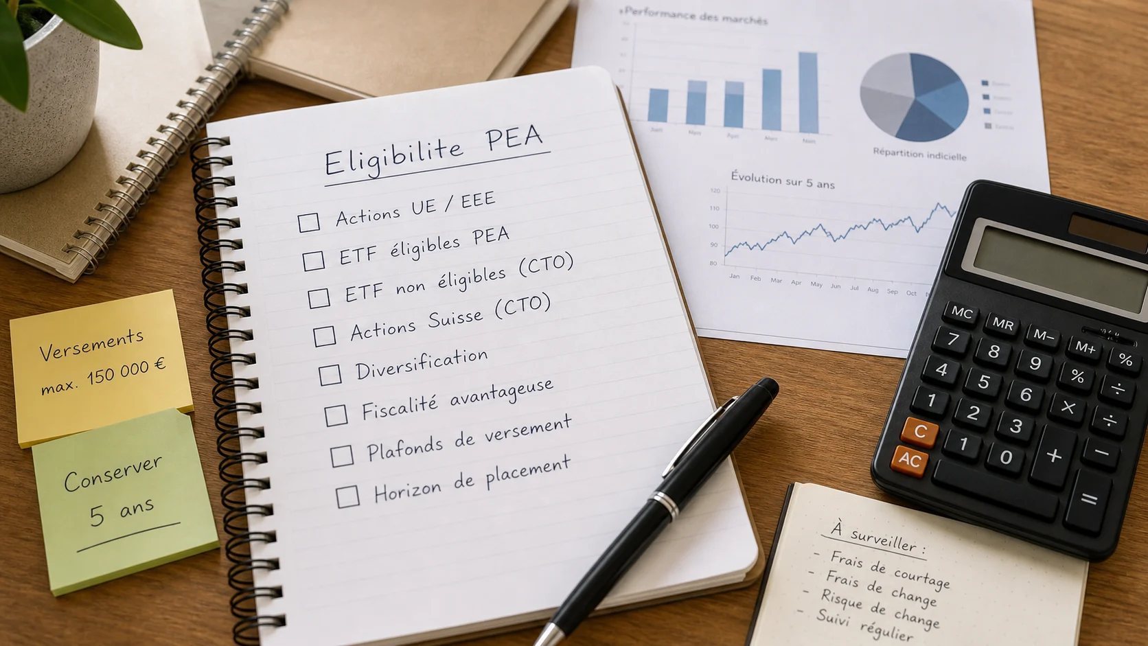 Checklist d’éligibilité PEA avec Suisse et ETF