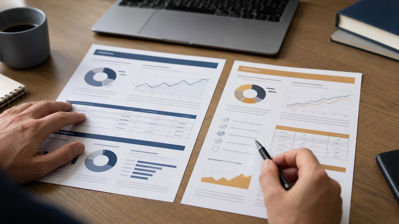 Comparaison de deux fiches ETF génériques avant investissement
