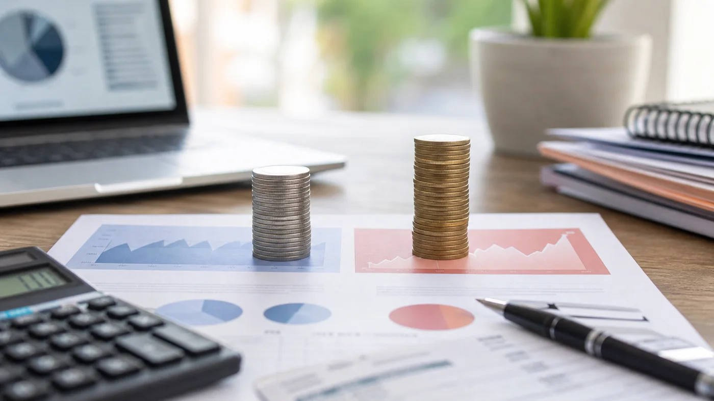 Documents financiers comparant fonds euros et unites de compte