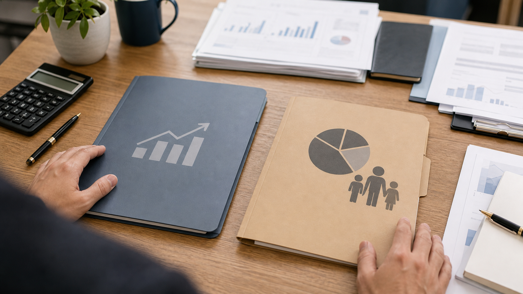 Comparaison entre deux enveloppes d'investissement sans texte lisible