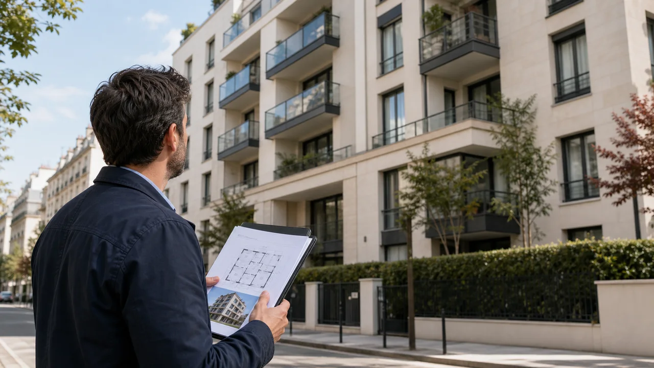 Immeuble residentiel moderne analyse pour un investissement en nue-propriete