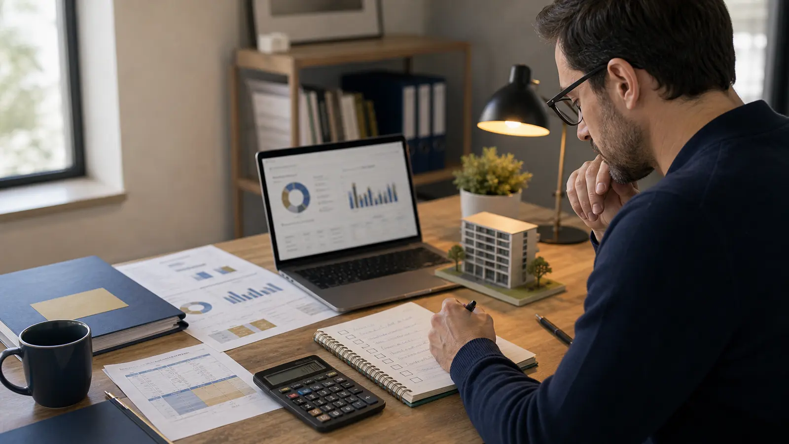 Épargnant préparant une checklist avant d’investir en SCPI
