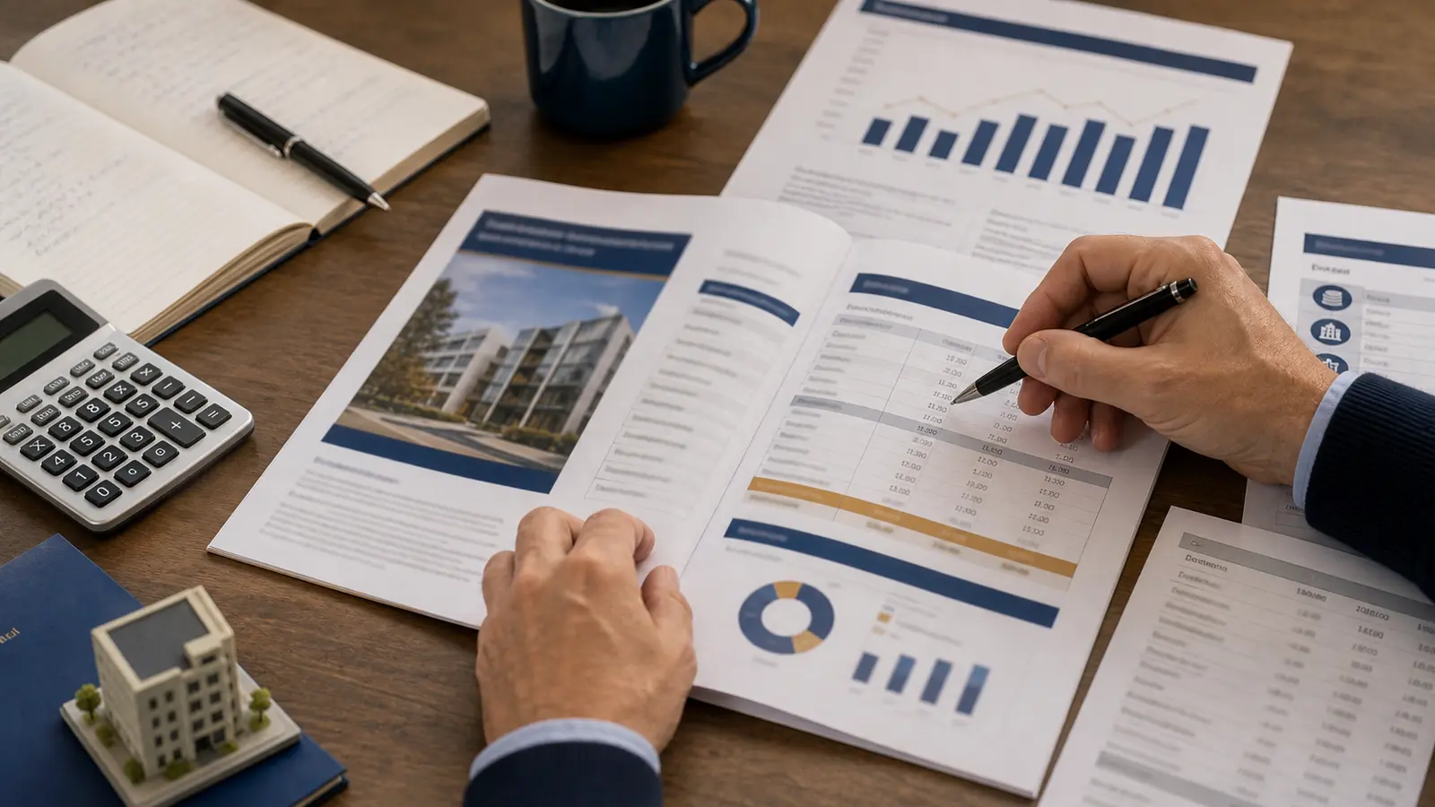 Lecture d’un rapport de SCPI avec frais et indicateurs immobiliers