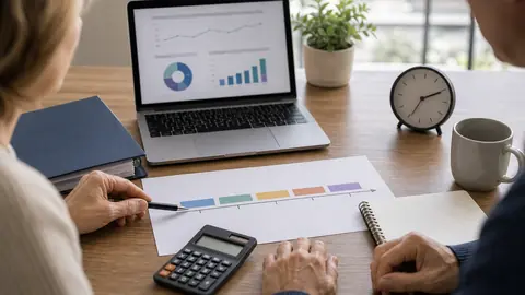 Planning de carrière longue avec calendrier et simulation retraite