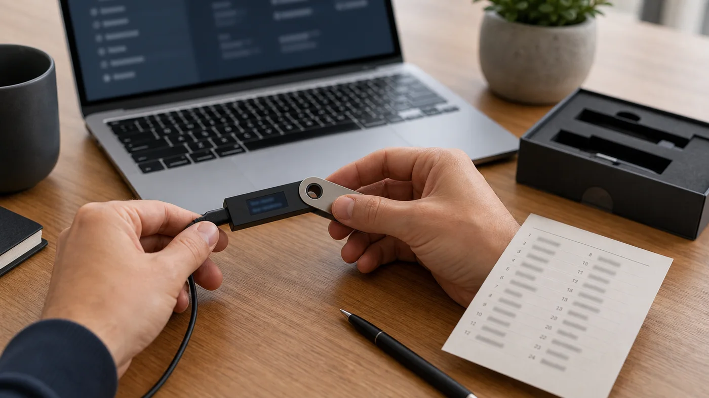 mise en securite d un wallet crypto avec phrase de recuperation floutee