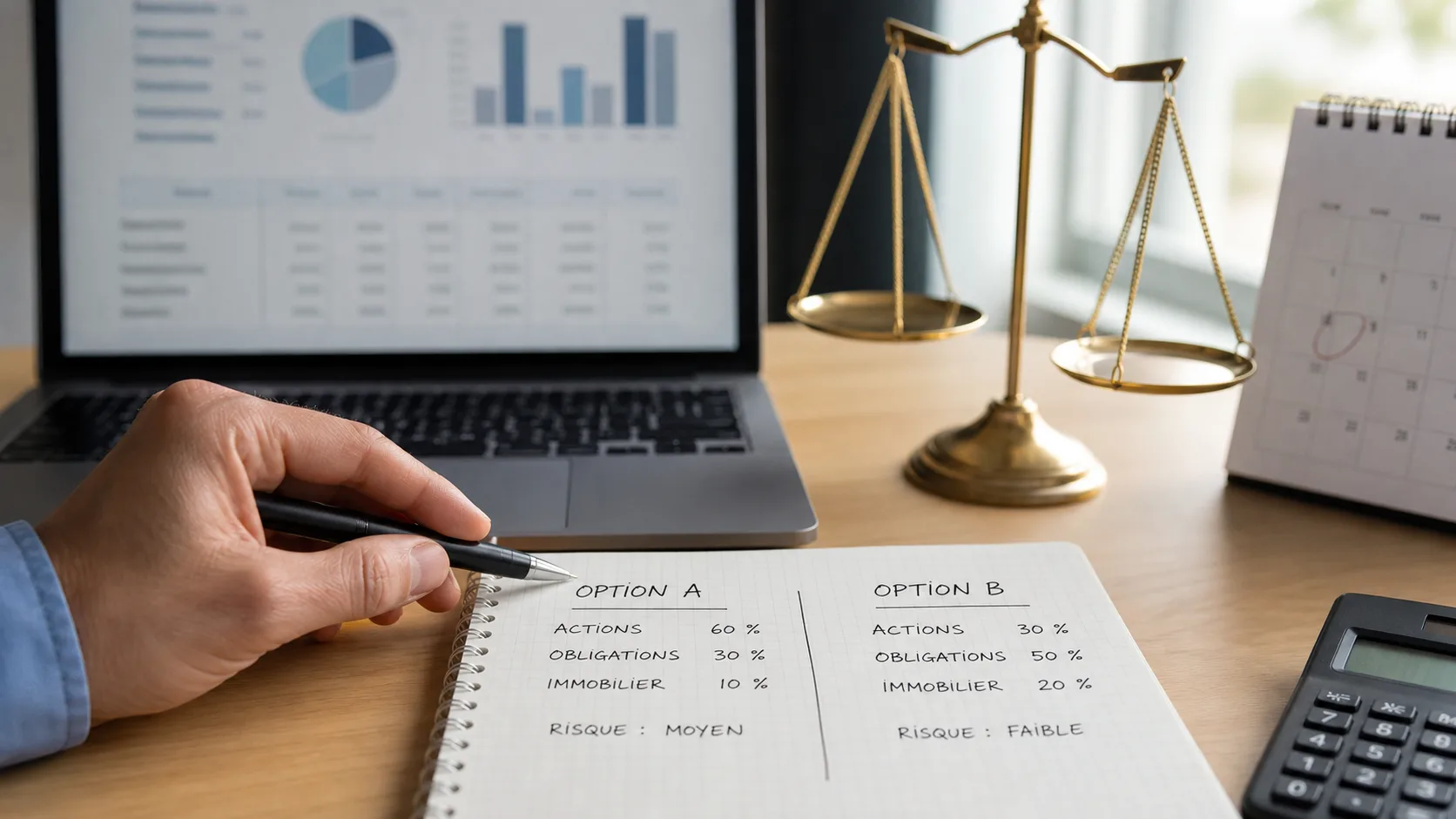 Comparaison de deux choix d’investissement sur un carnet