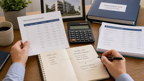 Calcul mensuel de l’effort d’épargne pour une SCPI à crédit