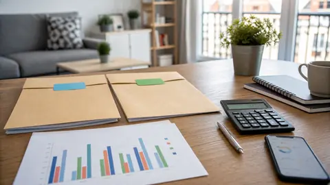 Dossiers et calculatrice pour comparer des enveloppes de placement