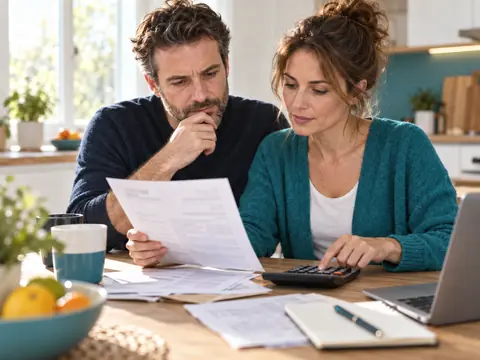 Couple calculant son plafond de déduction épargne retraite à partir de son avis d'impôt