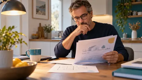 Investisseur comparant deux devis de nue-propriété