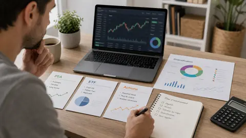 Comparaison PEA ETF actions et gestion du risque en bourse